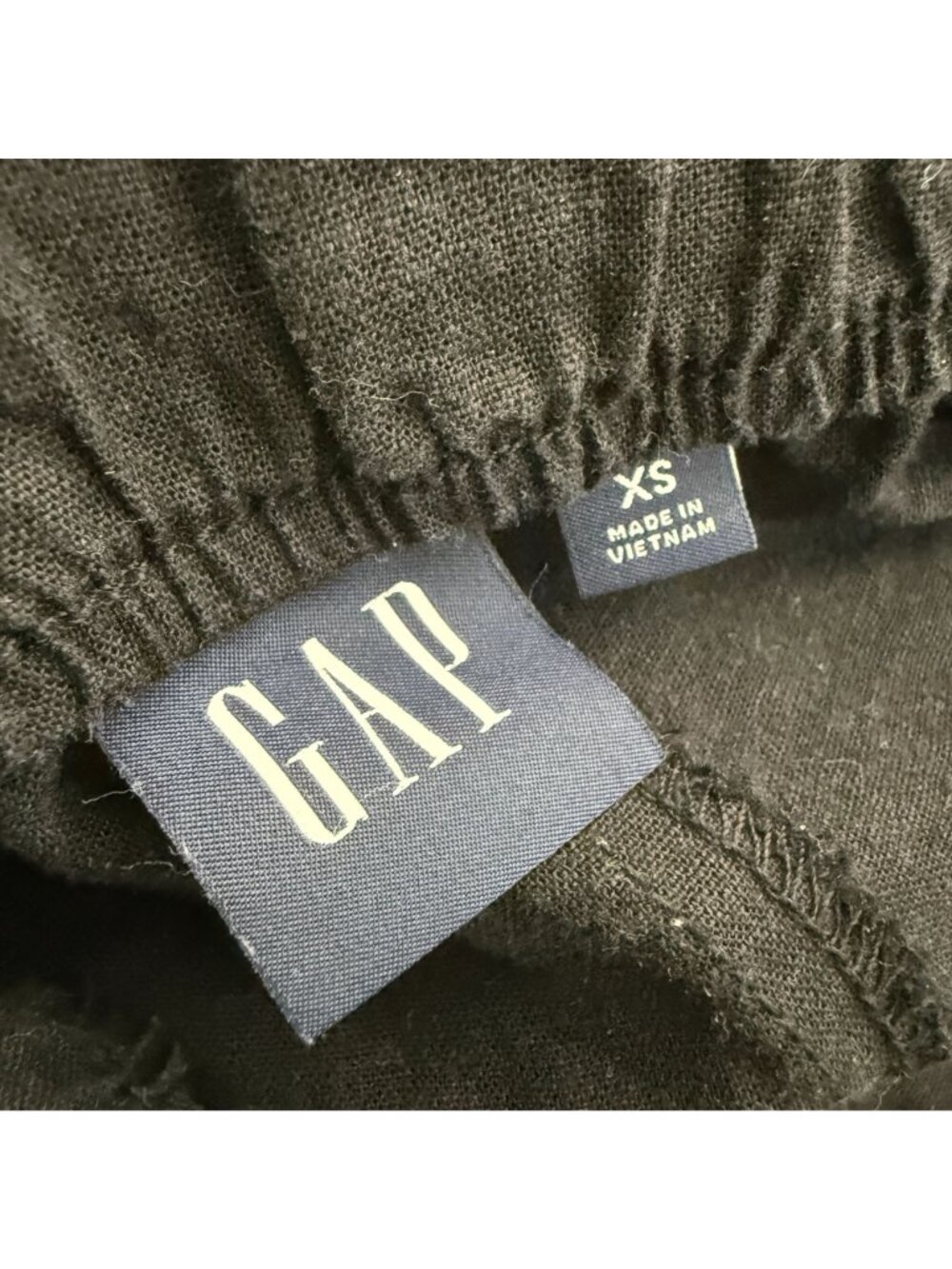 Gap Linen Blend Pull On Shorts Black XS 5" Inseam Minimalist Preppy Coastal - Picture 4 of 7